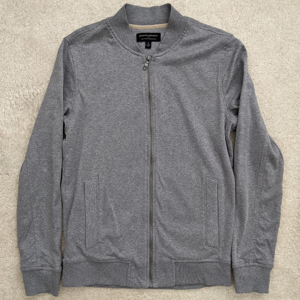 Banana Republic Factory gray bomber jacket